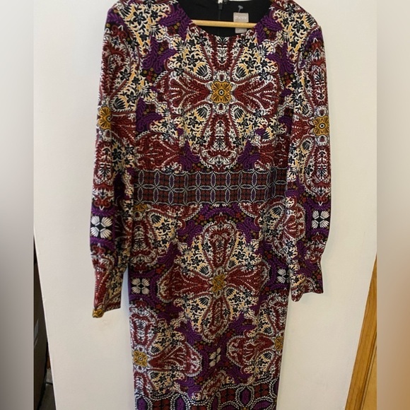 Chico’s Multicolor Medallion Print Long Sleeve Dress - Picture 8 of 8